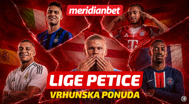 Lige petice u Meridianu: Sastavi tiket uz najveće kvote